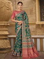 Green Gajji Silk Saree